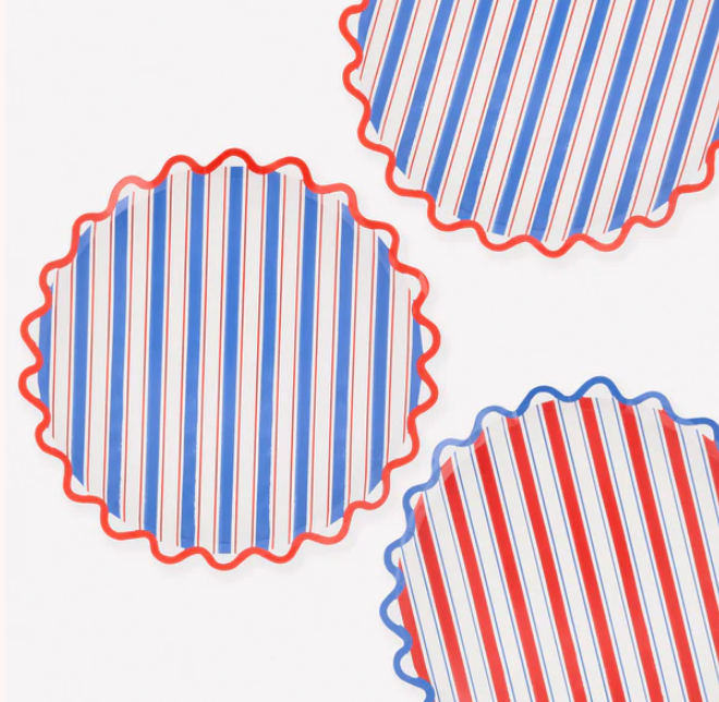 Nautical Striped Side Plates