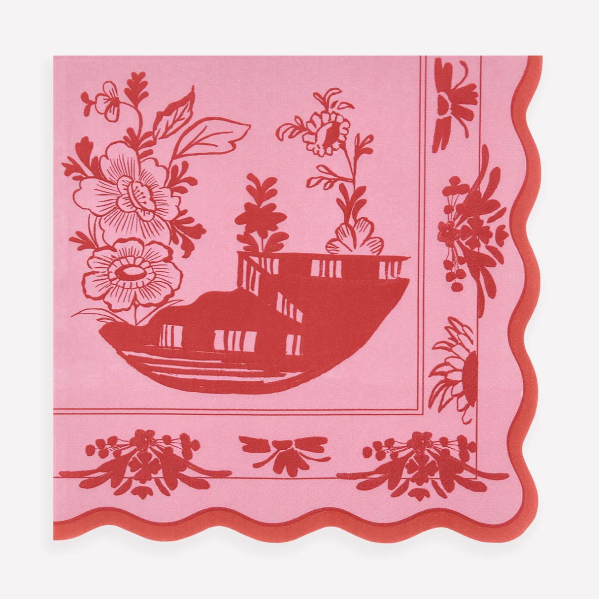 Pink Vintage Botanical Napkins