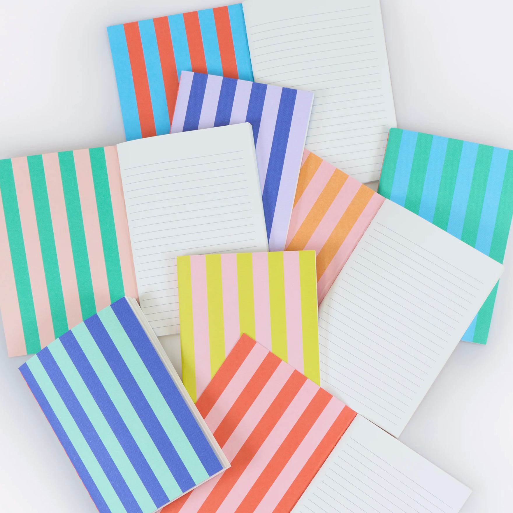 Striped Softcover Notebook