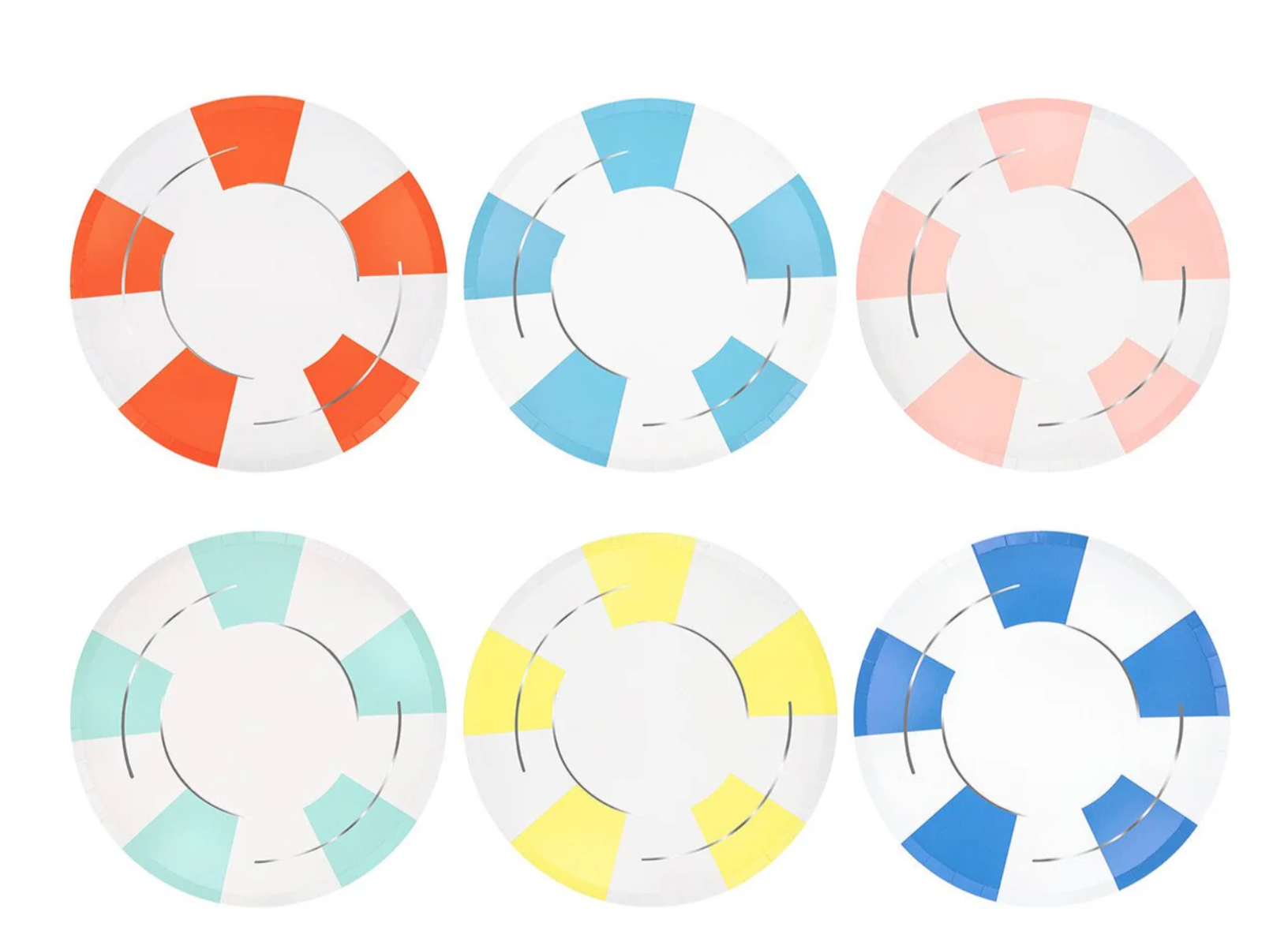 Pool Float Dinner Plates
