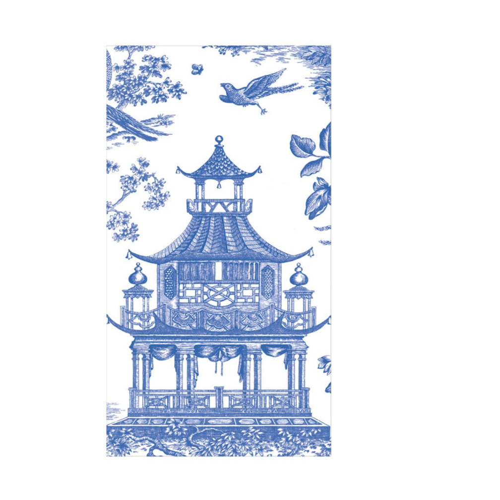 Chinoiserie Toile Guest Towels