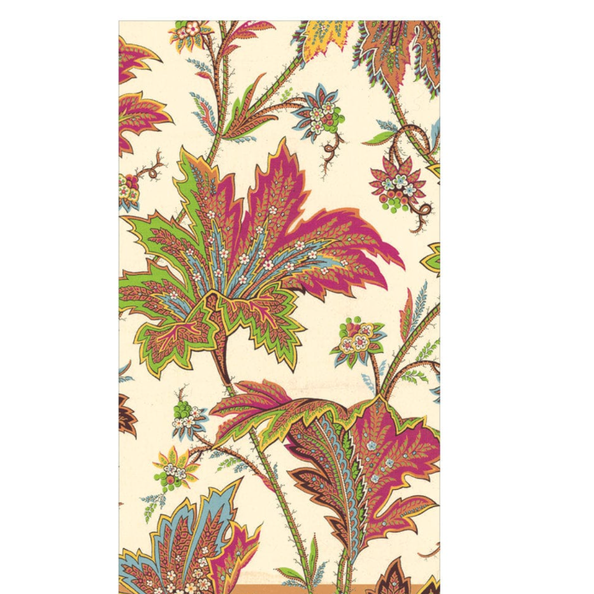 Paisley Leaves Ivory Guest Napkins