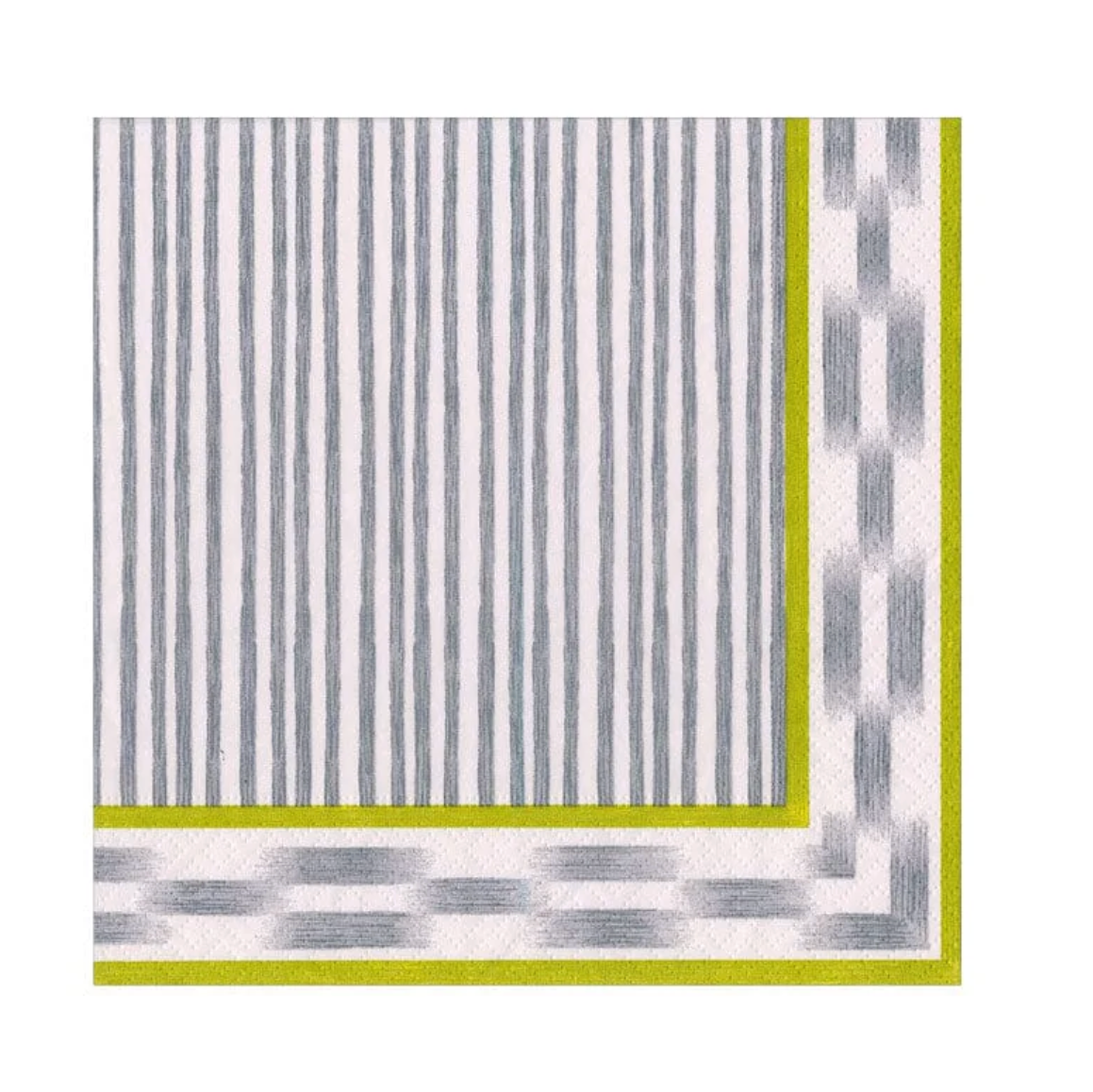 Boho Stripes Grey Cocktail Napkins
