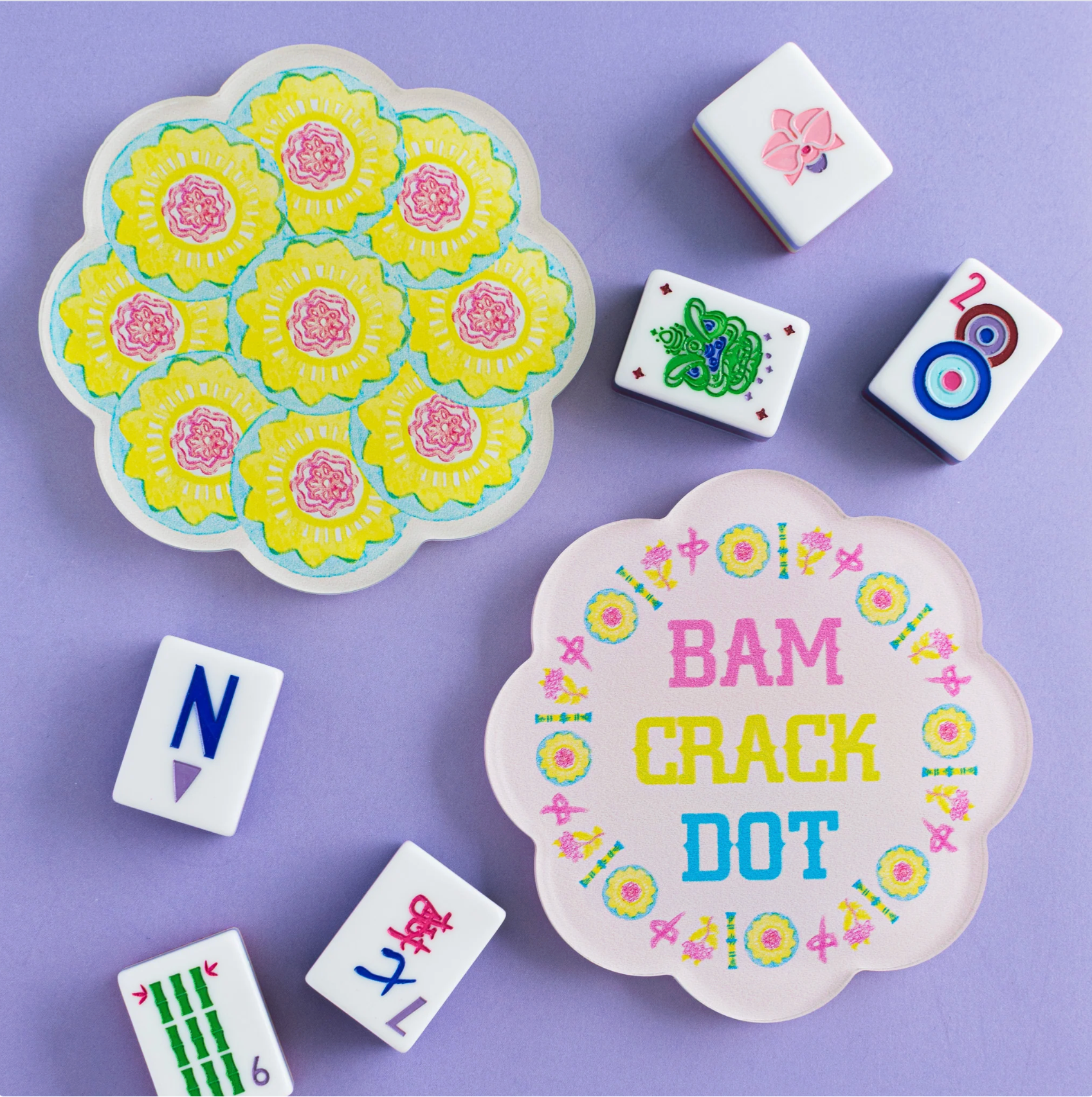 Bam Crack Dot Coaster Set