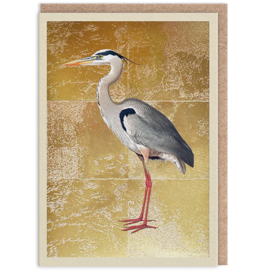 Grey Heron Greeting Card