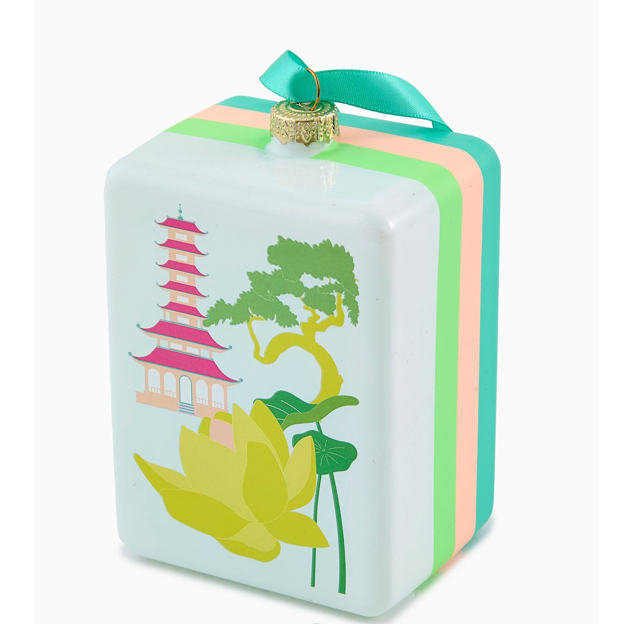 Lotus Pagoda Mahjong Ornament