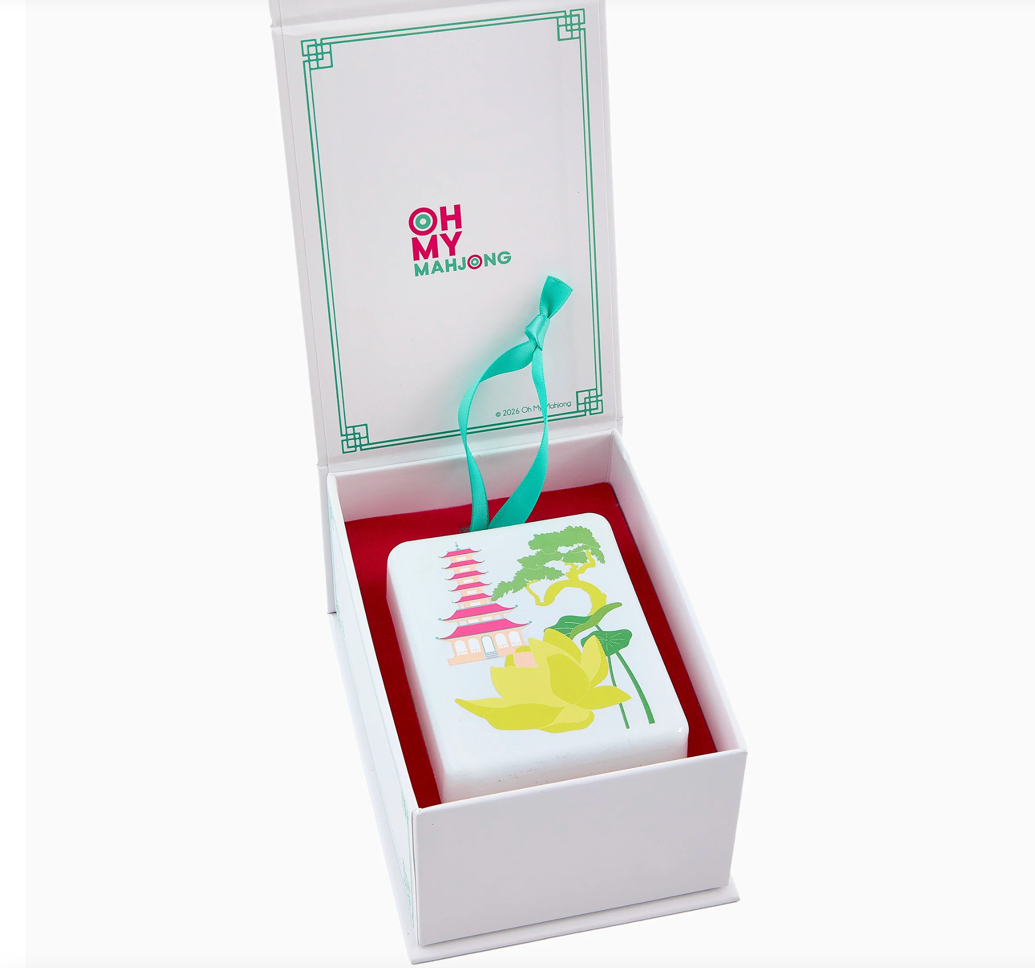 Lotus Pagoda Mahjong Ornament