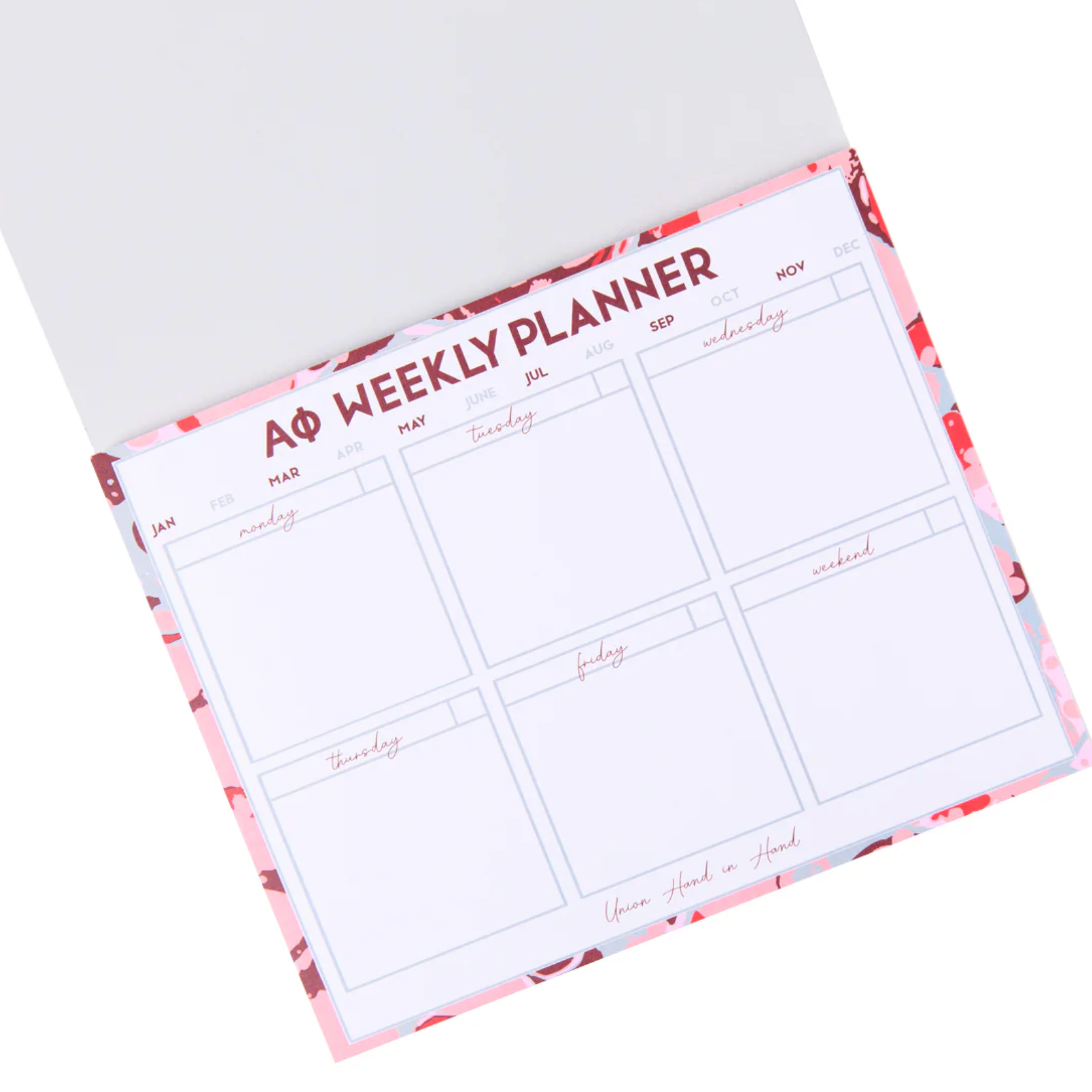 Sorority Weekly Planner