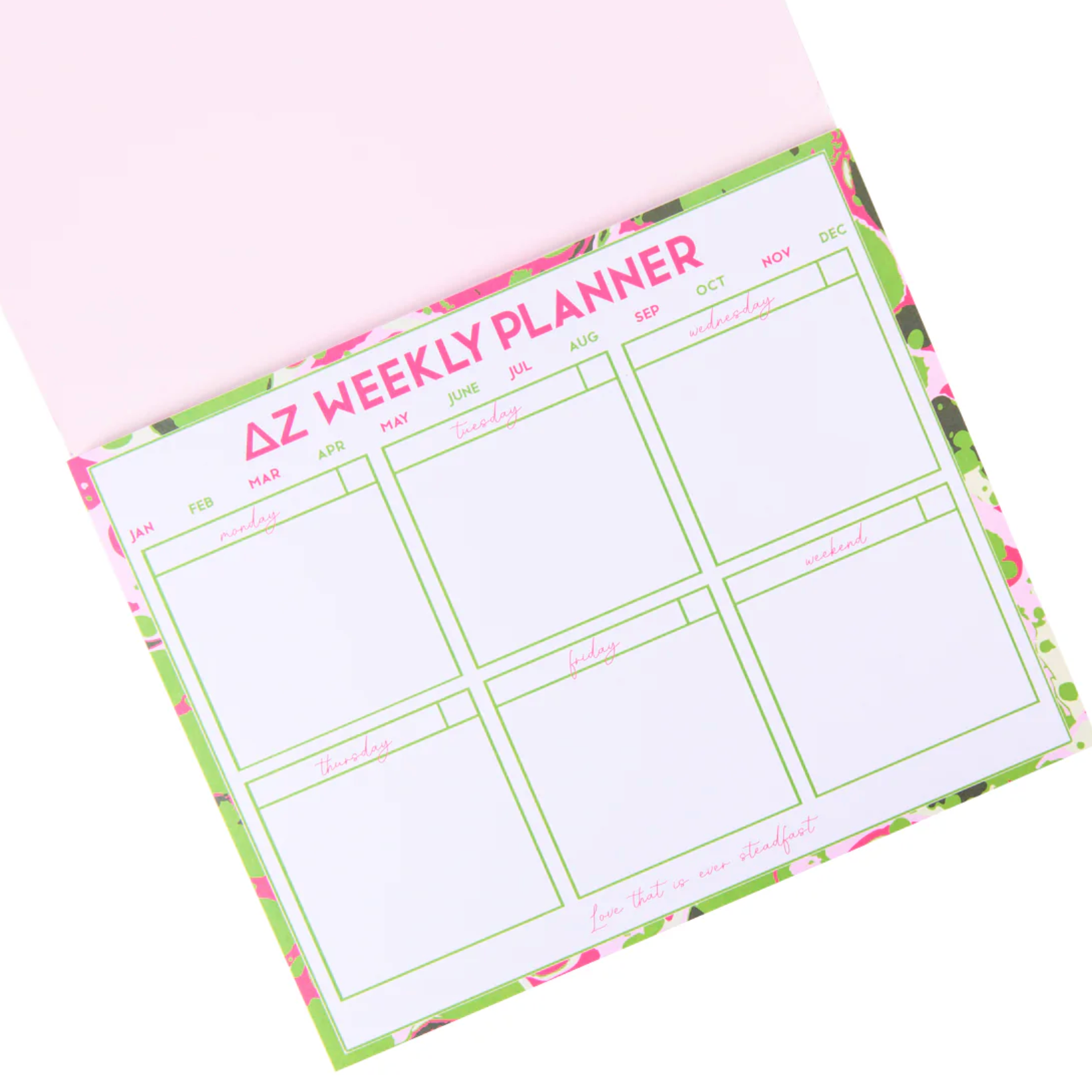 Sorority Weekly Planner