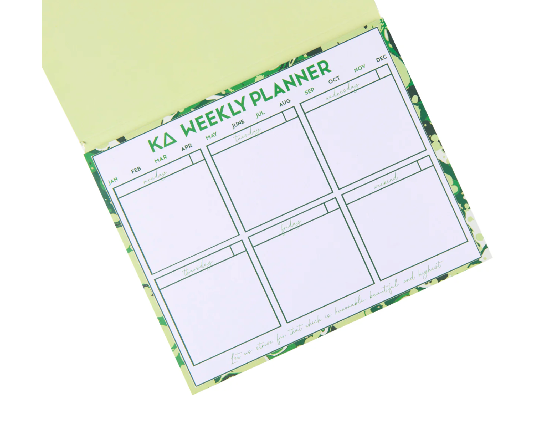 Sorority Weekly Planner