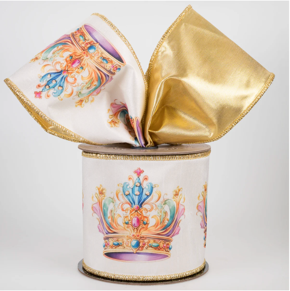Satin Regal Crown Ribbon