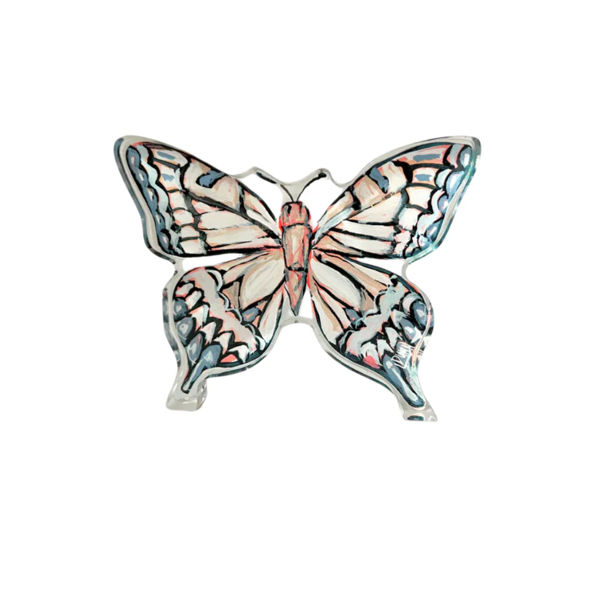 Neutral Butterfly Acrylic Block