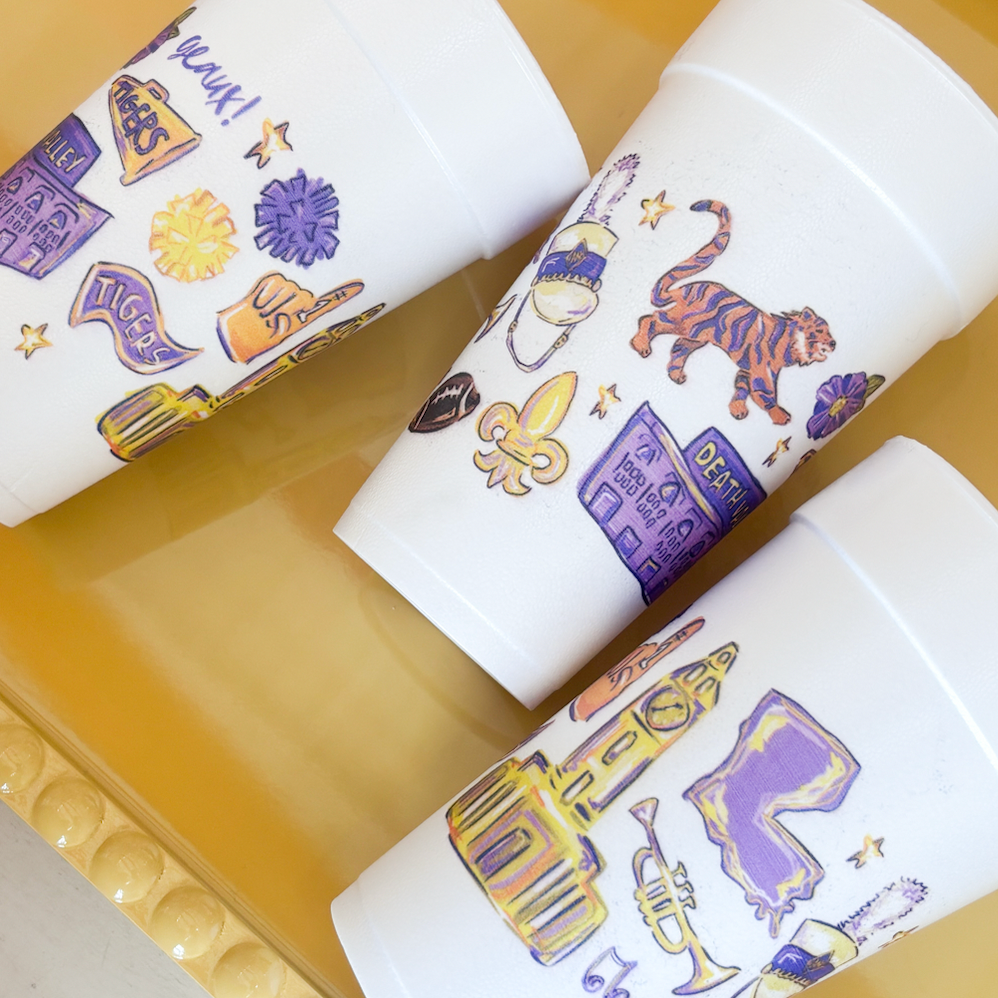 LSU Foam Cup
