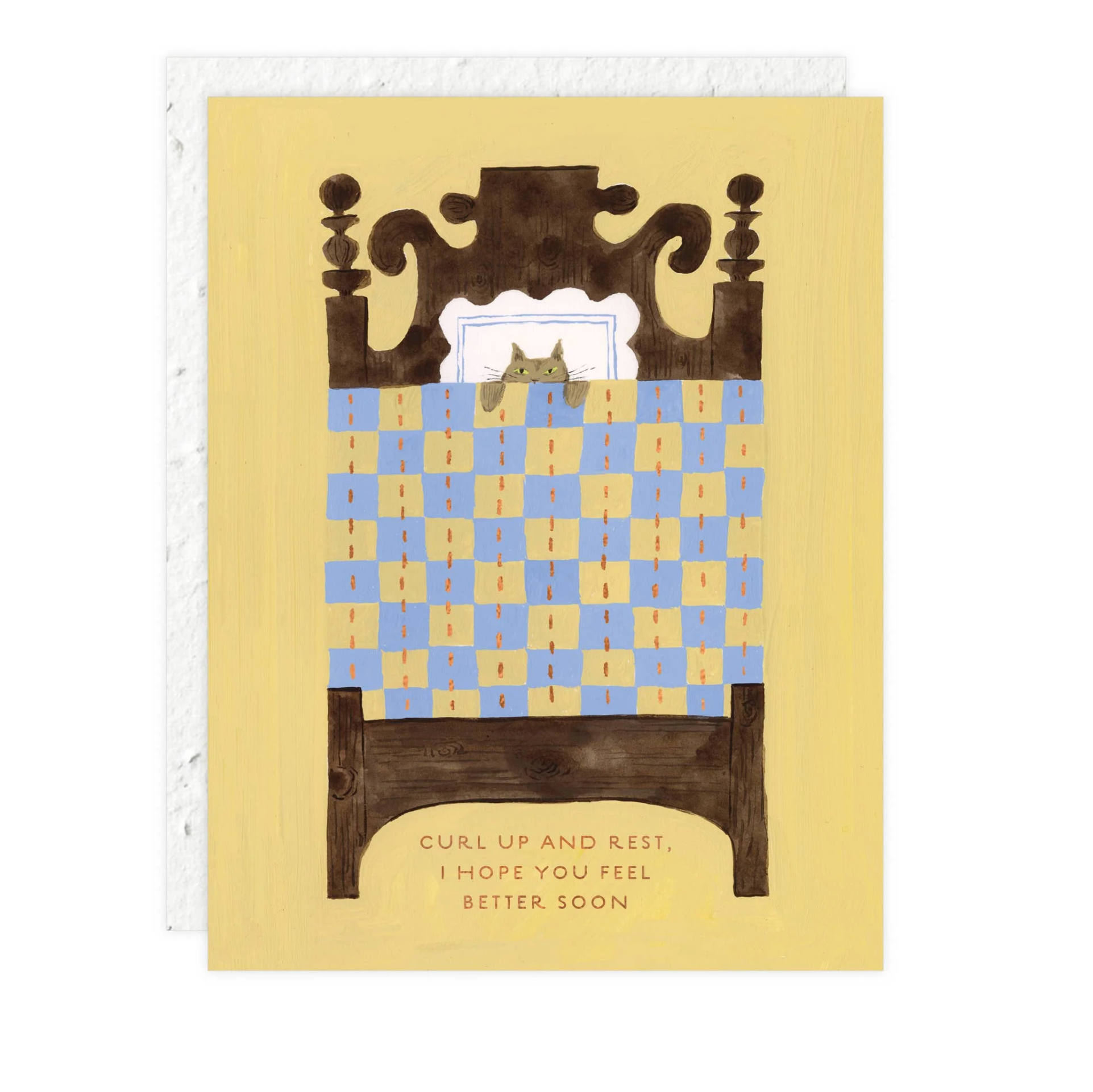 Cat Nap Get Well Card