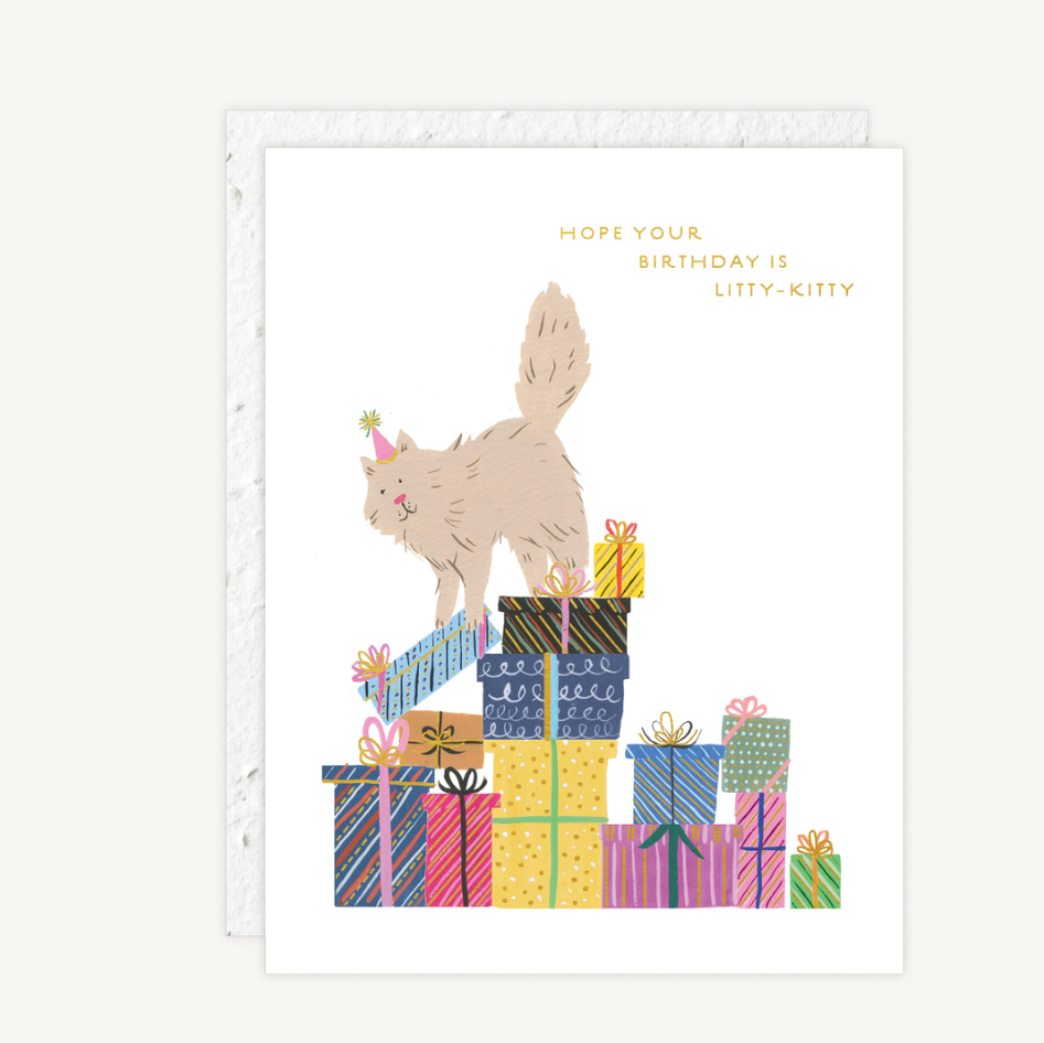 Purr-fect Presents Birthday Card