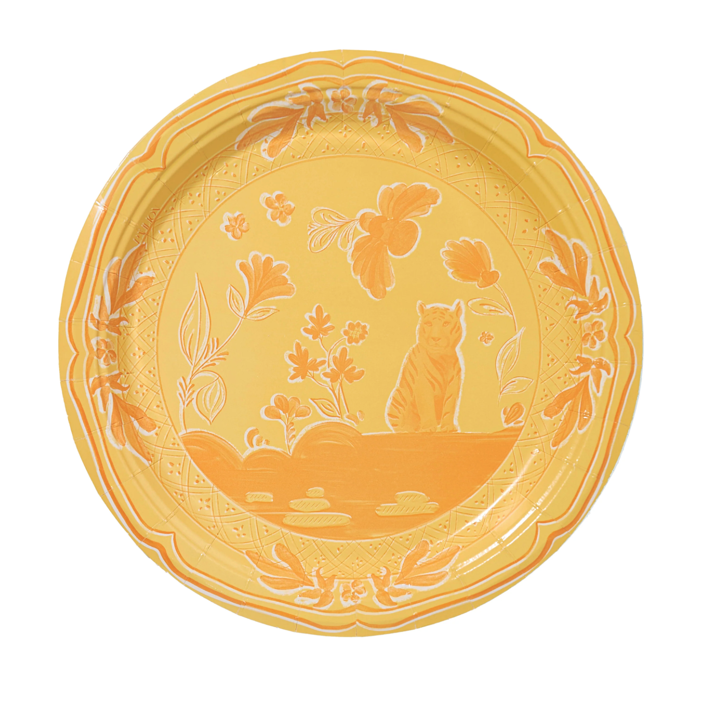 Yellow Tiger Paper Plates