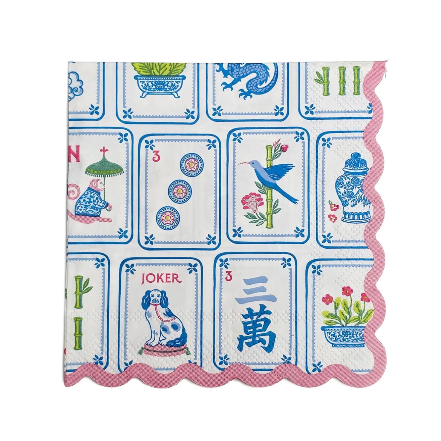 Mahjong Tile Cocktail Napkins