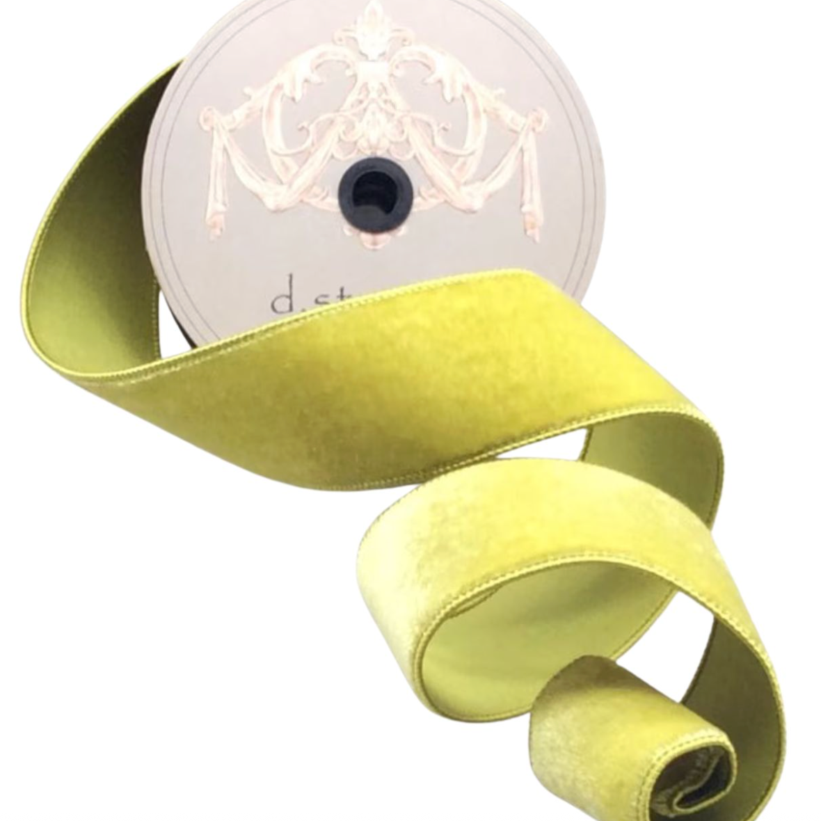 2.5"x 10yds Lush Leaf Velvet Ribbon