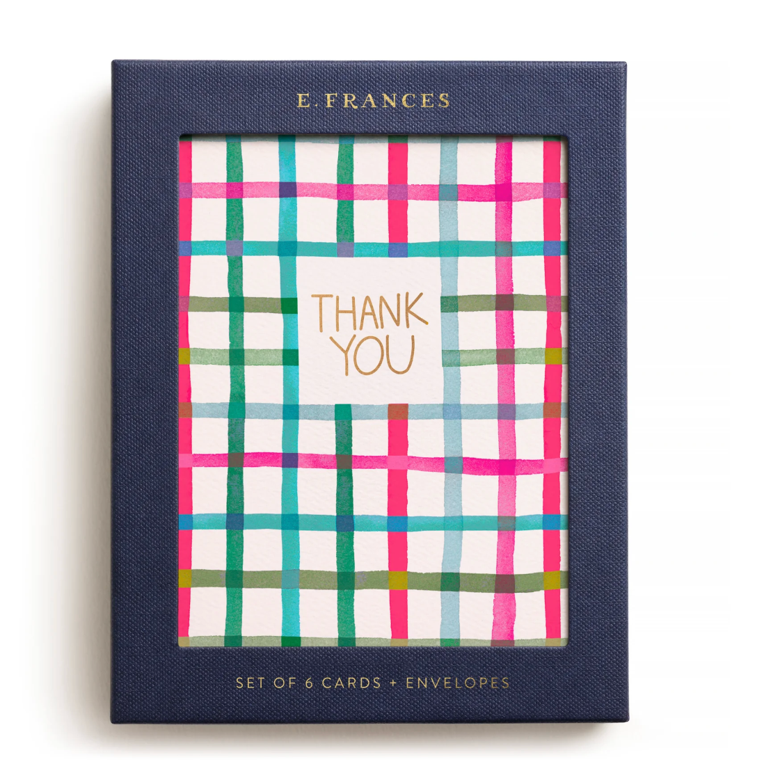 Happy Plaid Thank You Card Set