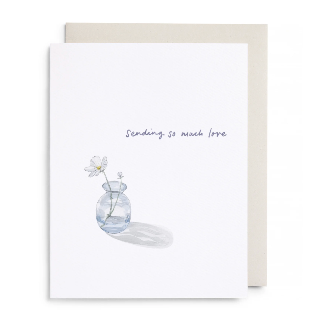 Bud Vase Sending Love Card