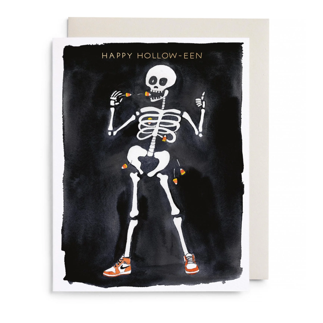 Skeleton Hallow-een Card