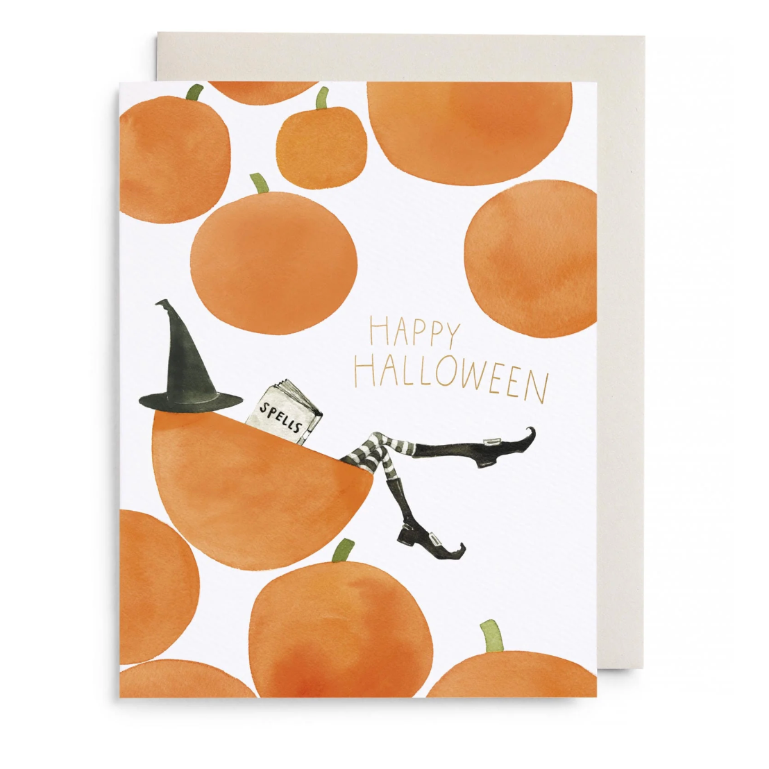 Pumpkin Witch Card