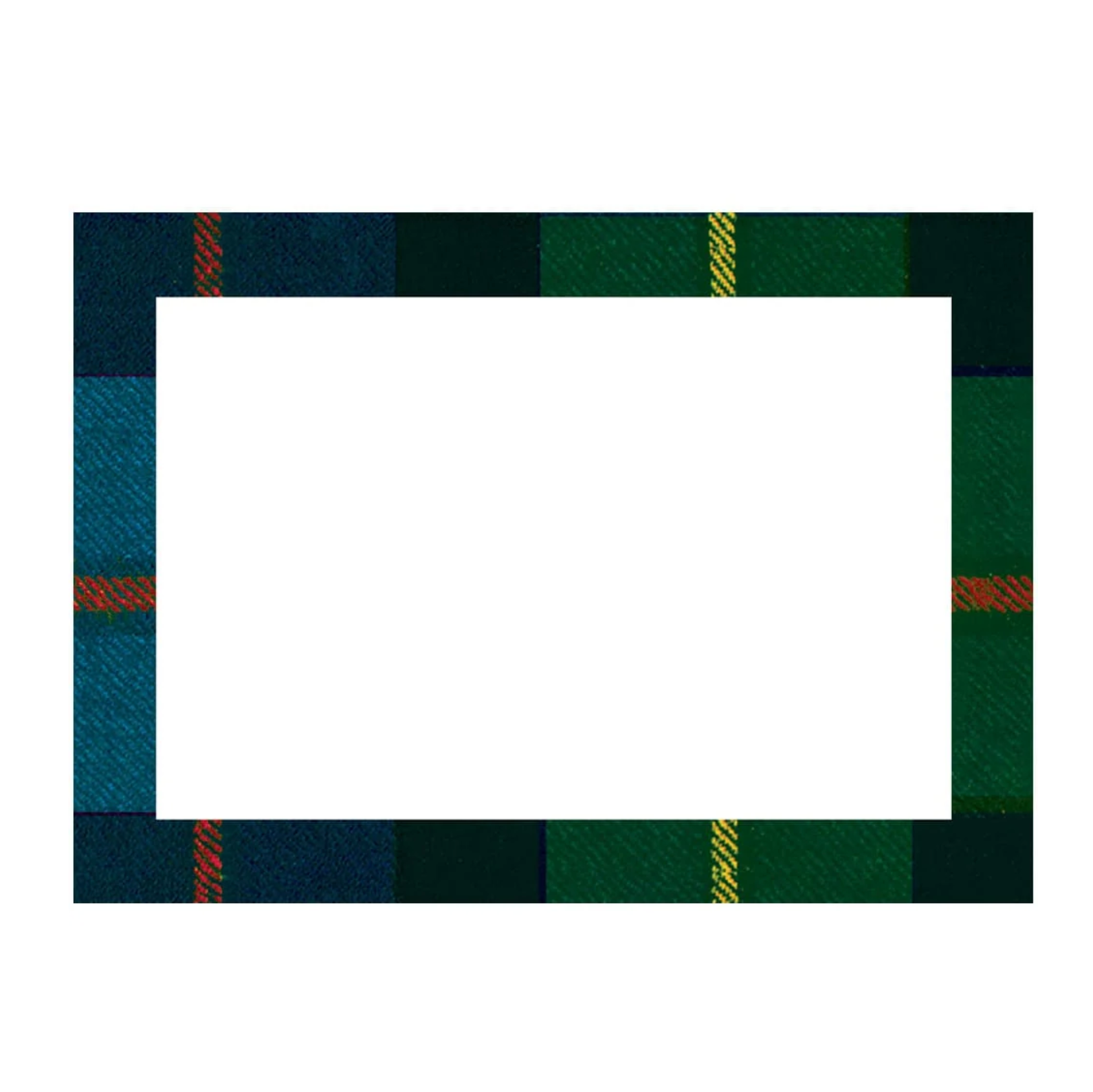 William tartan Blue Self Adhesive Gift Tags