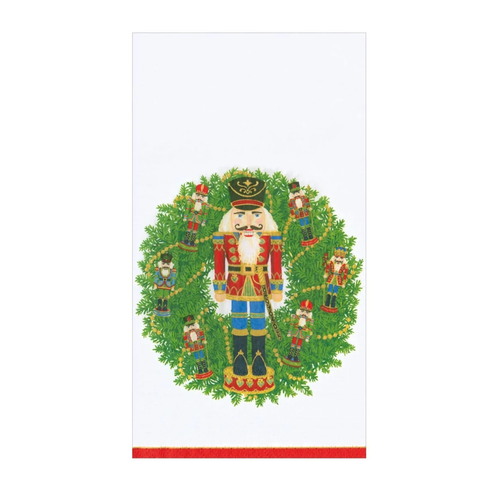 Nutcracker Wreath Guest Towels