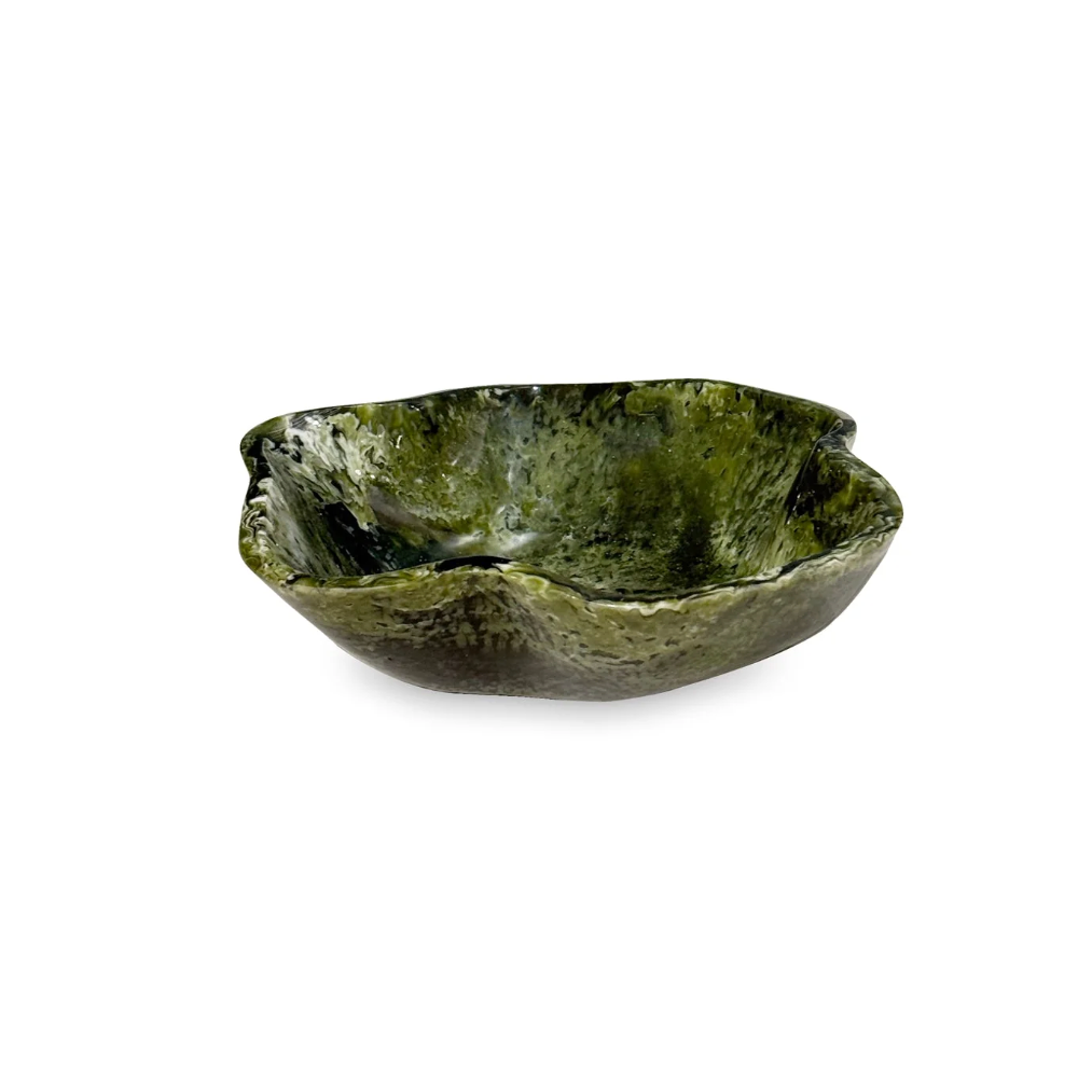Resin Mini Malachite Bowl