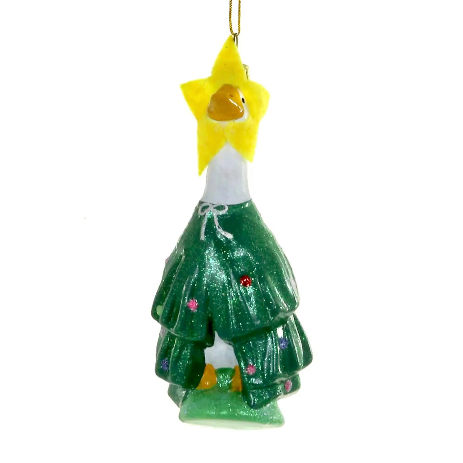Porch Goose Christmas Tree Ornament