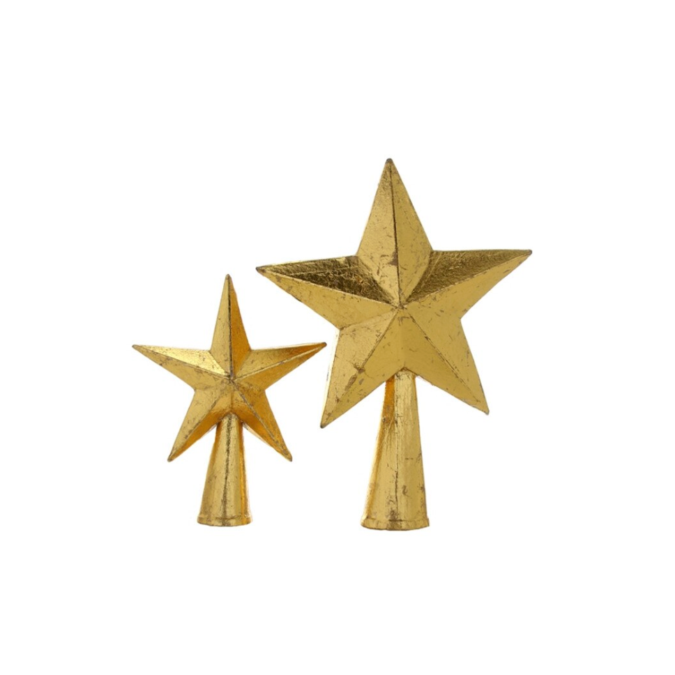 Star Tree Topper in Antique Gold