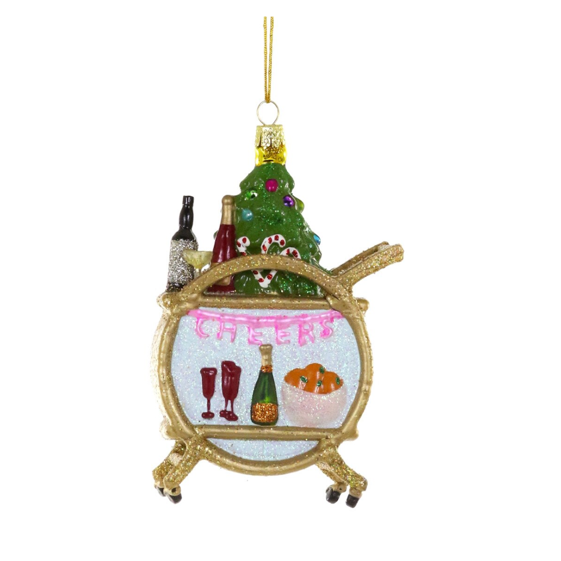 Holiday Bar Cart Ornament