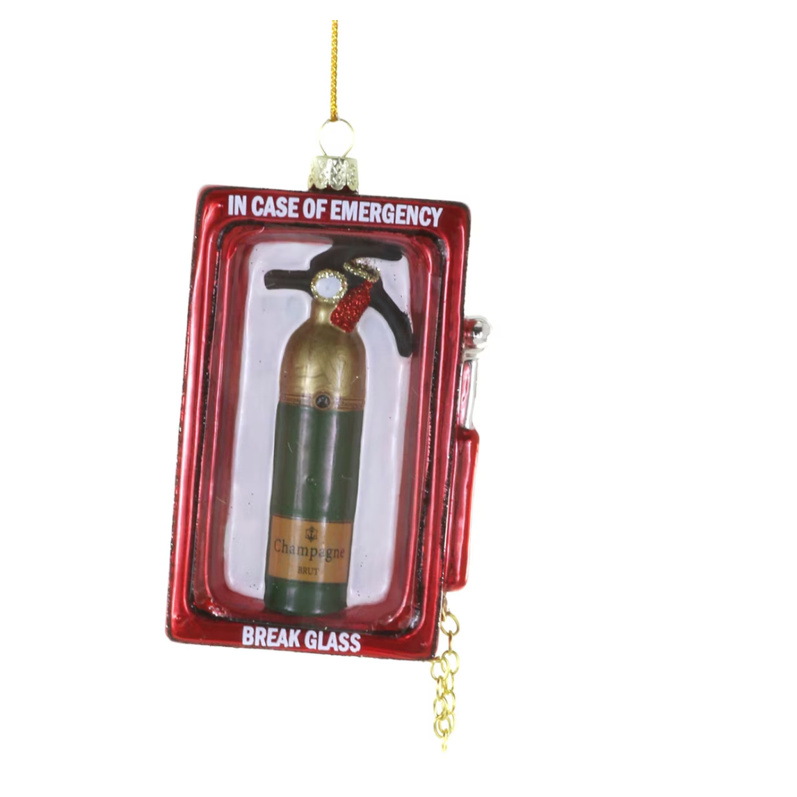 Champagne Emergency Ornament