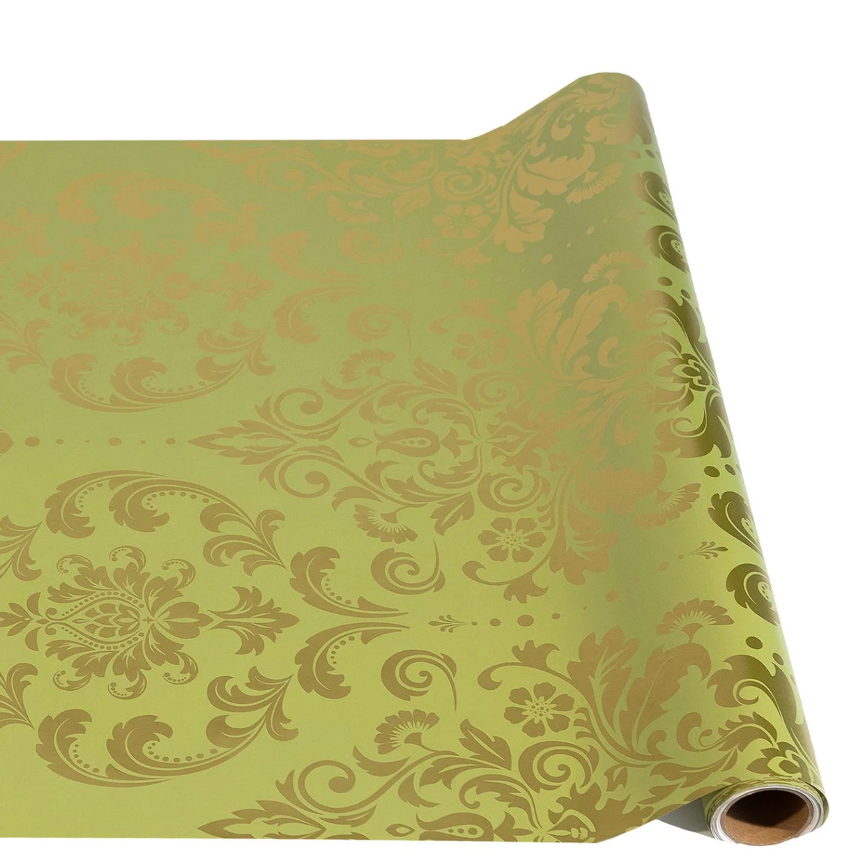Light Green Damask Table Runner