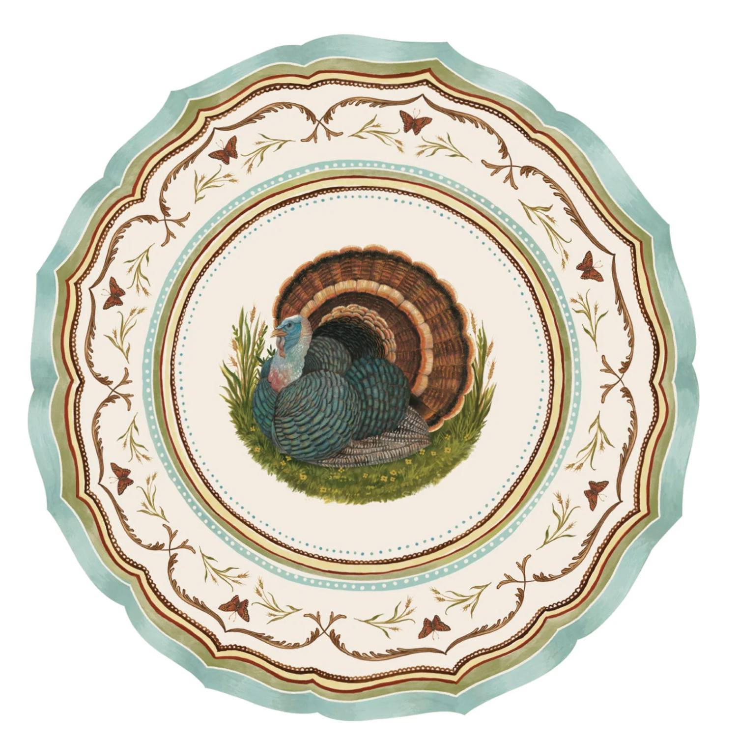 Die-Cut Heritage Turkey China Placemats