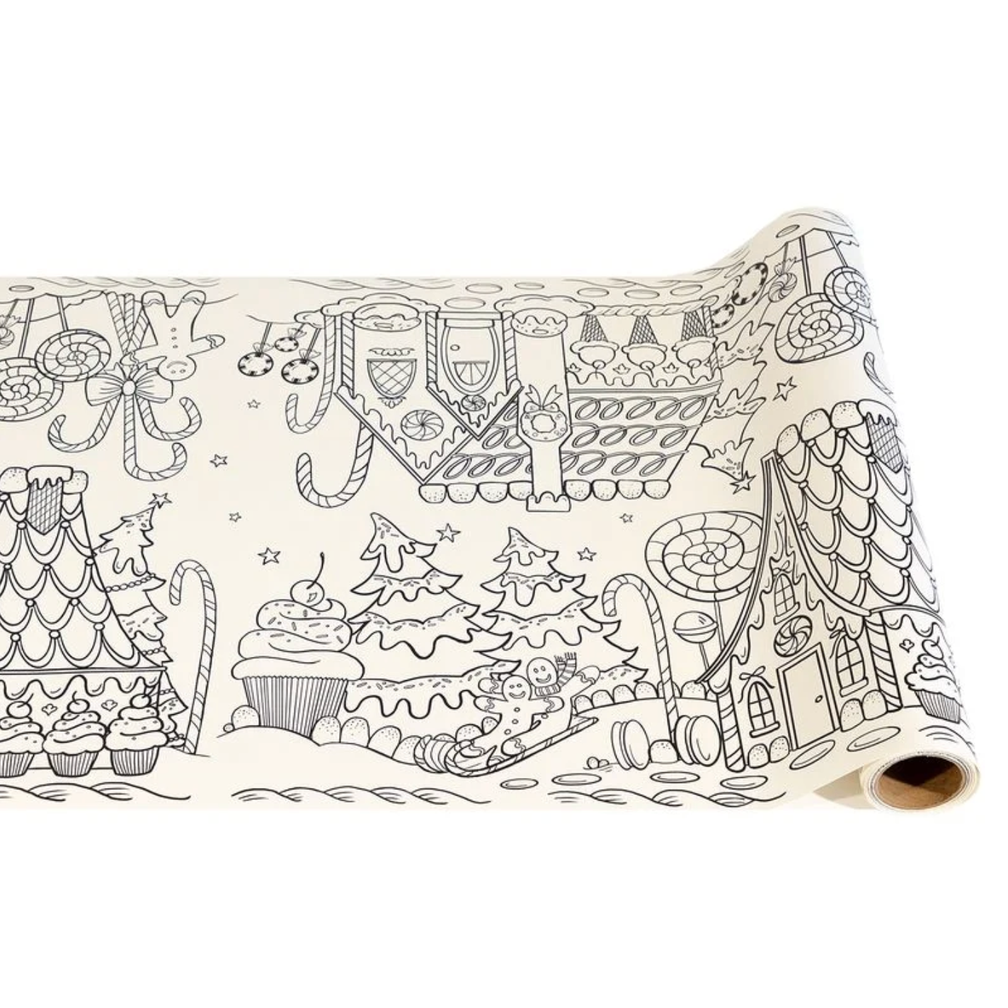 Gingerbread Coloring Table Runner