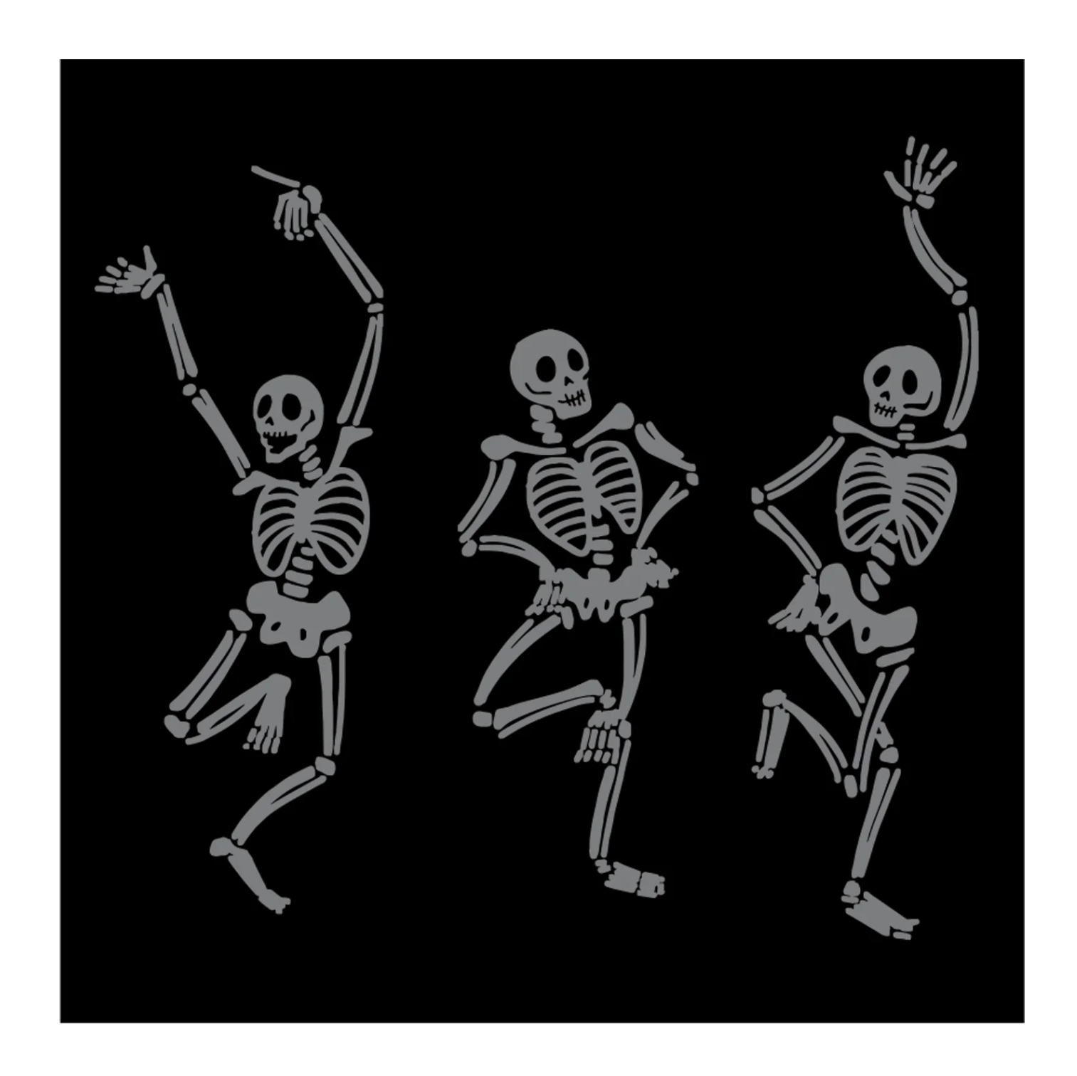 Skeleton Dance Cocktail Napkins