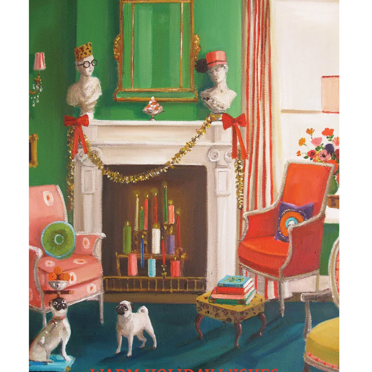 Holiday Fireplace Card