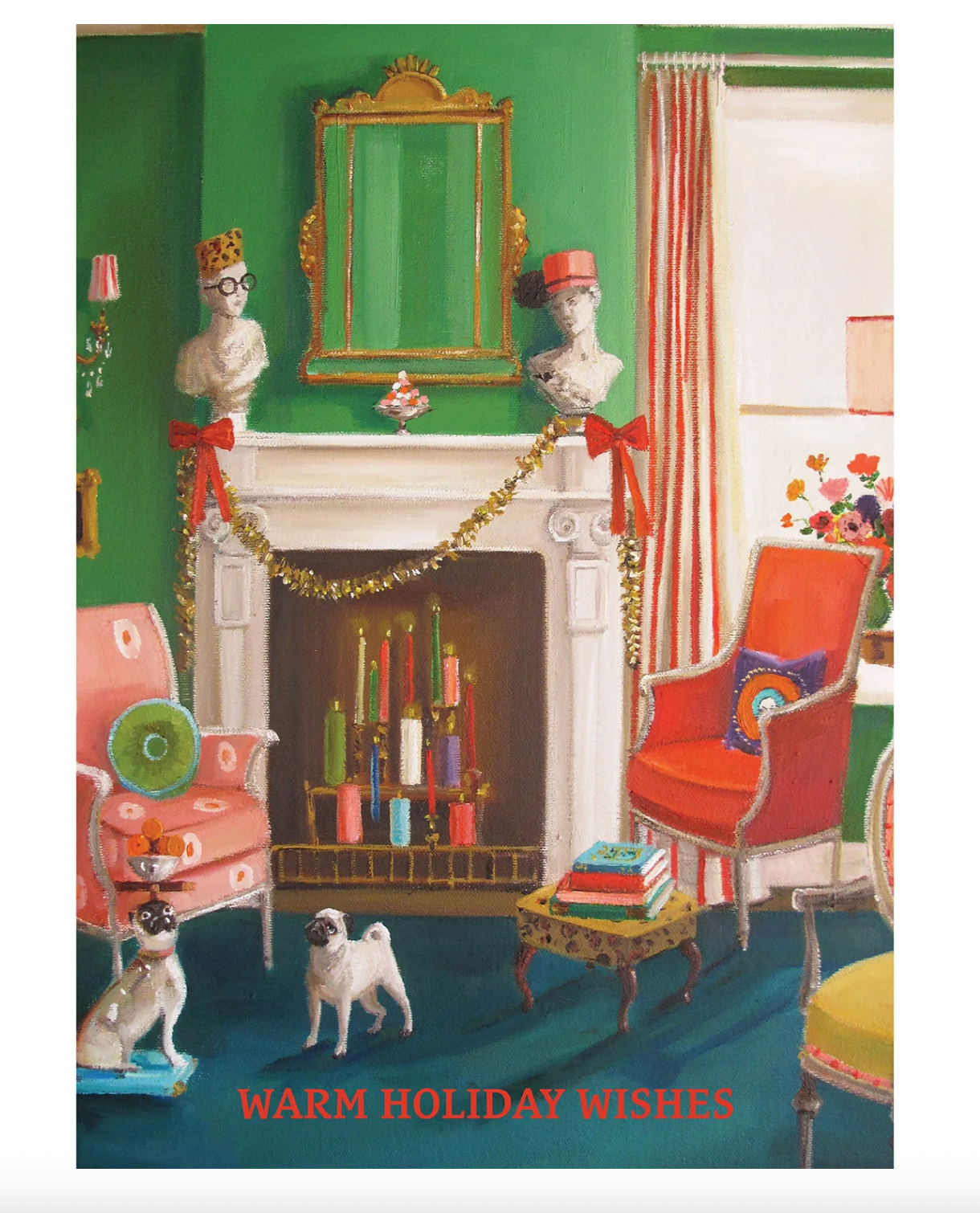 Holiday Fireplace Card