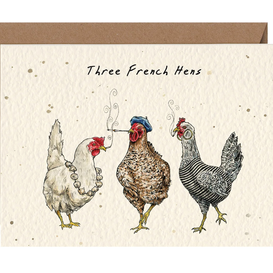 Three French Hens Card