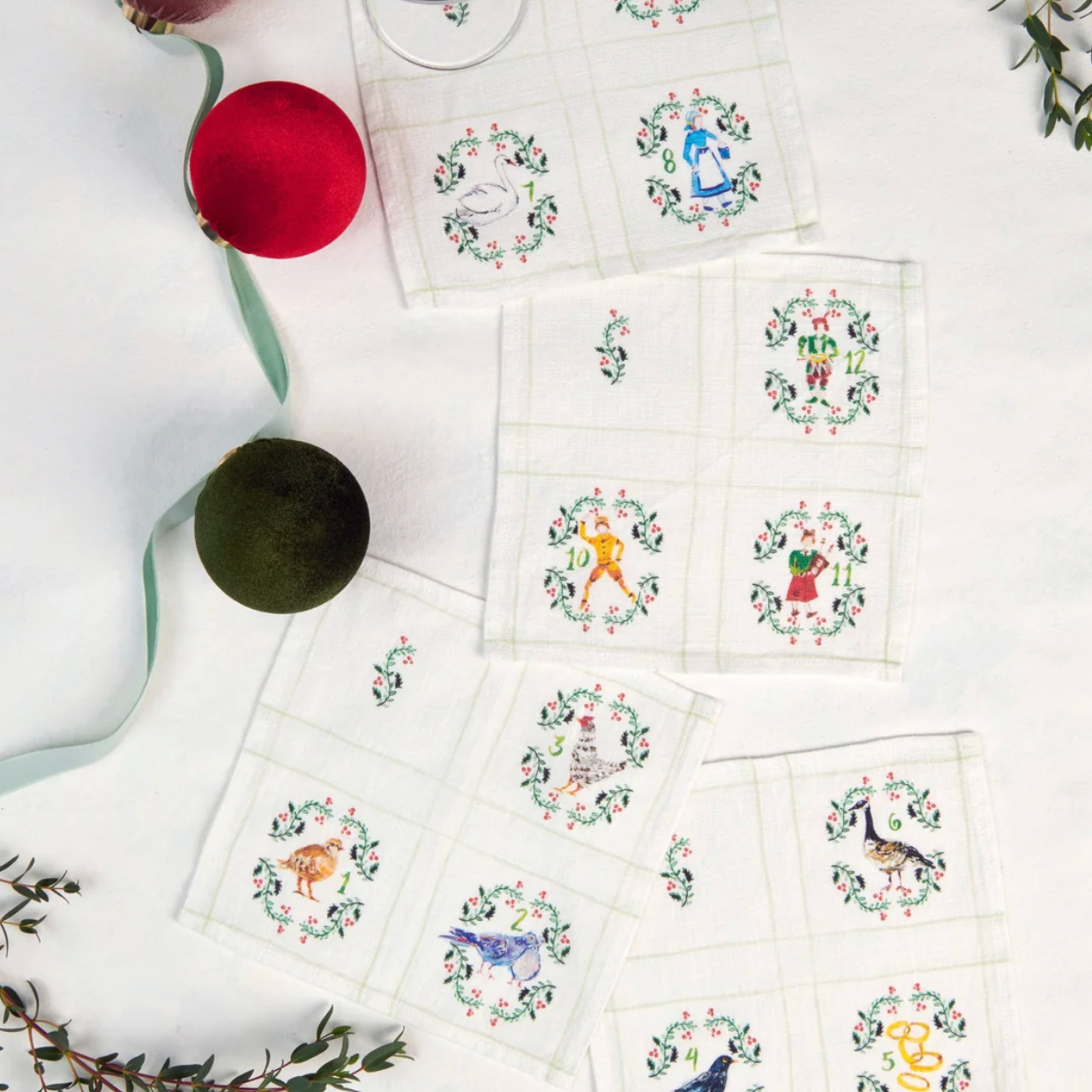 12 Days of Christmas Napkin Set