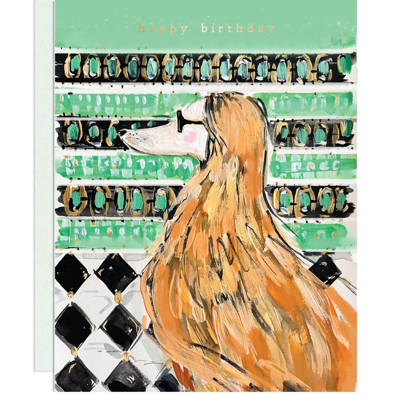 Dog with Glasses B-day Card
