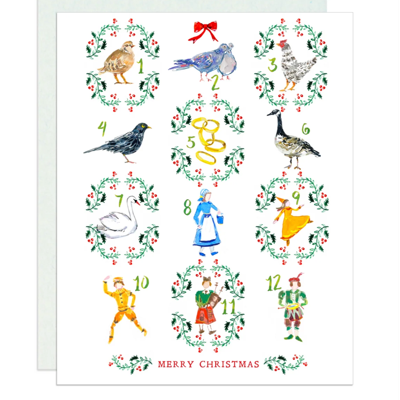 12 Days of Christmas Card