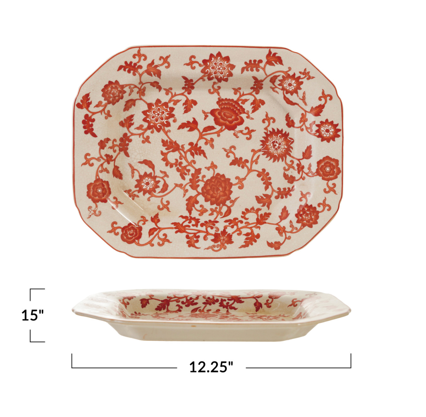 Botanical Stoneware Tray