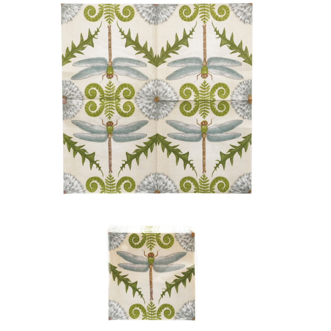 Dragonfly Botanical Cocktail Napkins