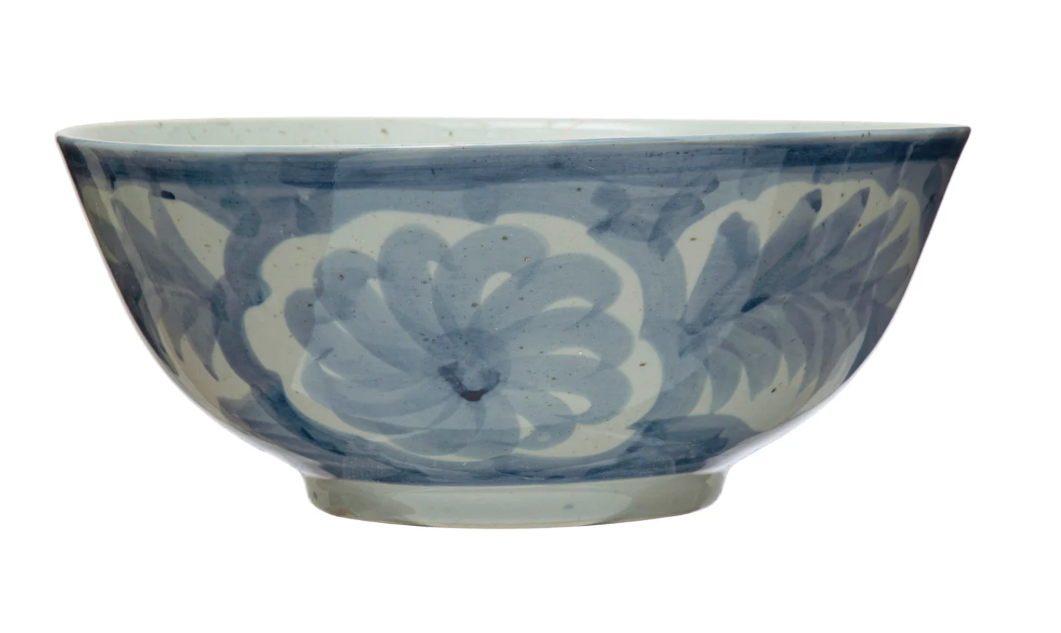Blue and White Stoneware Bowl
