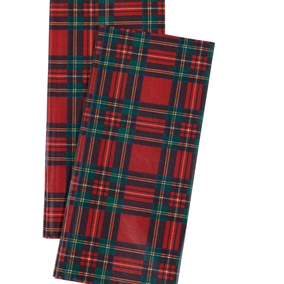 Royal Plaid Tissue Paper