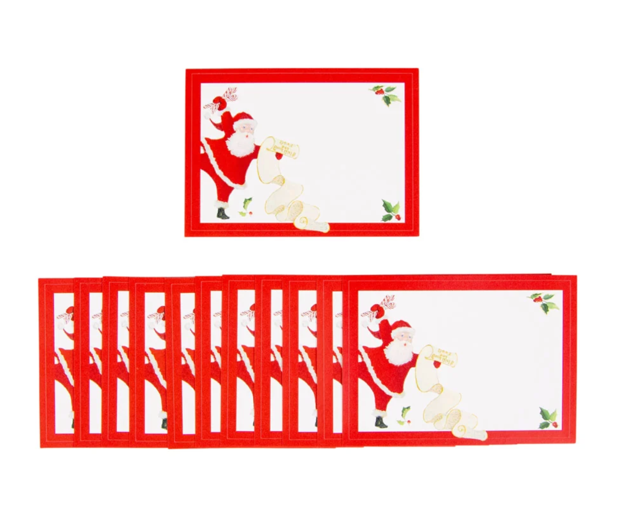 Dancing Santa Name Labels