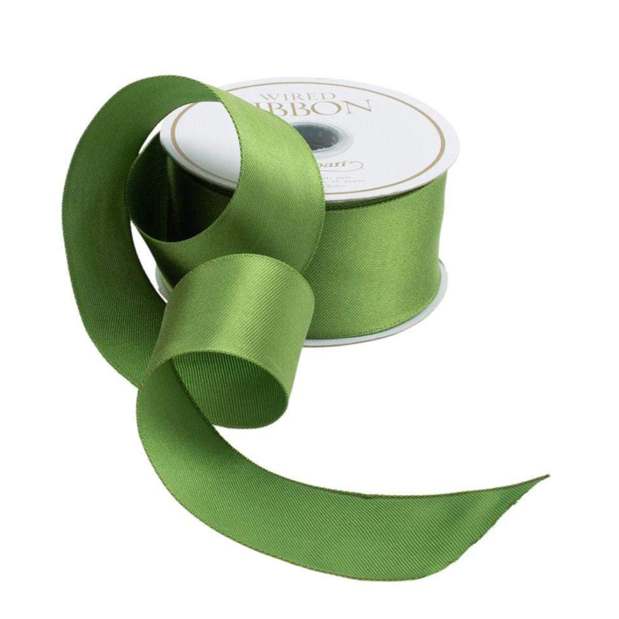 Green Solid Satin Ribbon