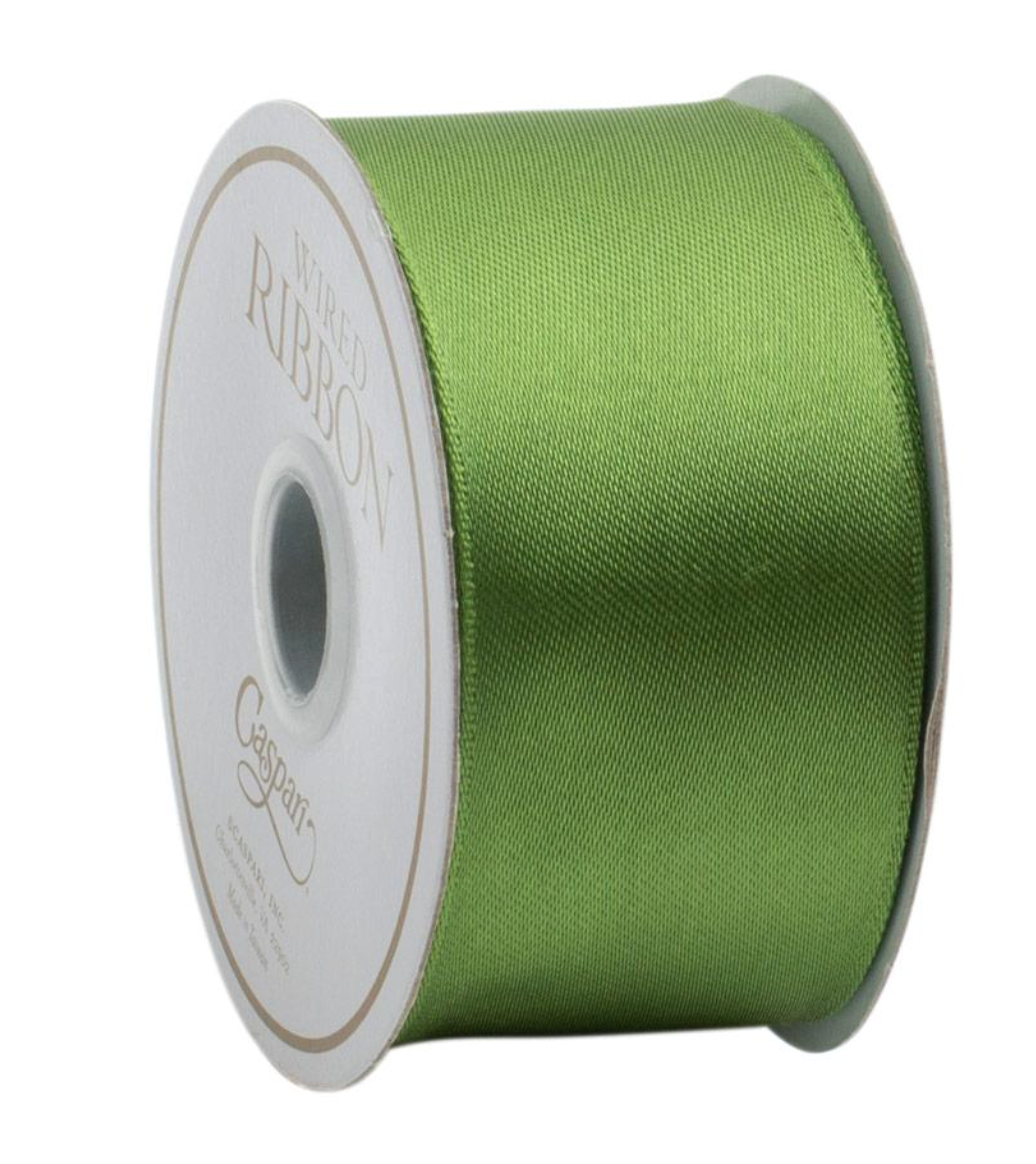 Green Solid Satin Ribbon